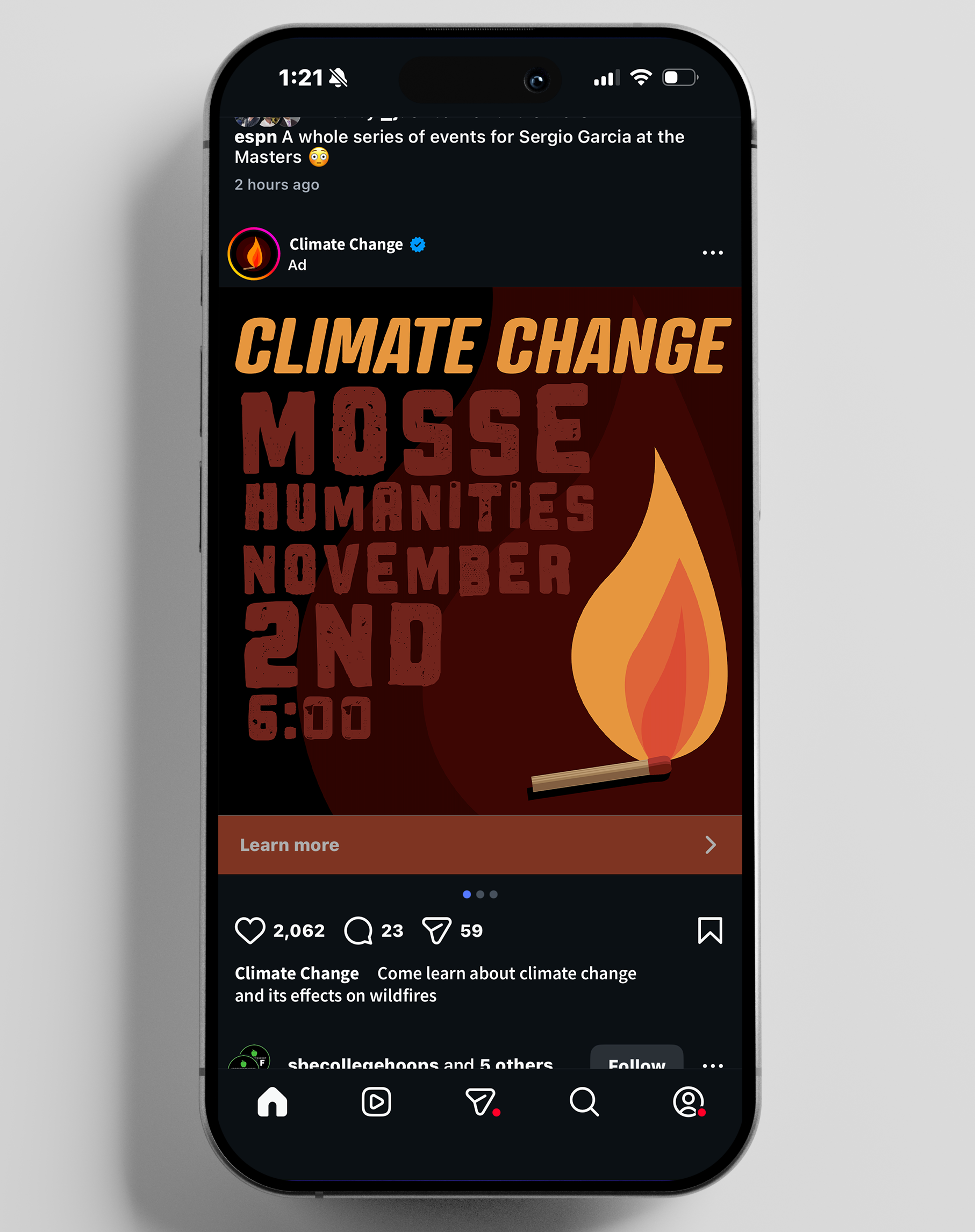 Wildfires — Phone Mockup