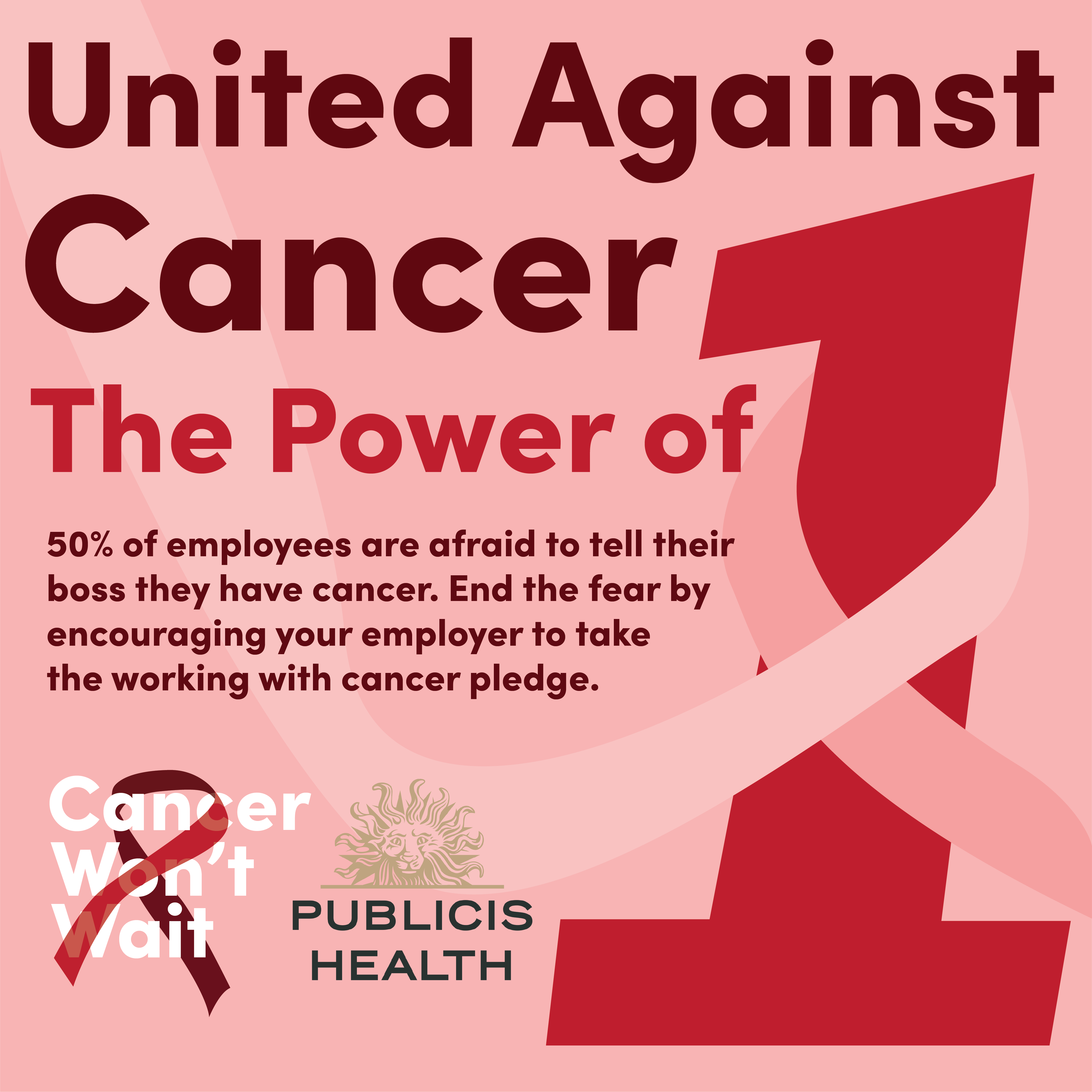 Cancer Won't Wait — Digital Ad Poster