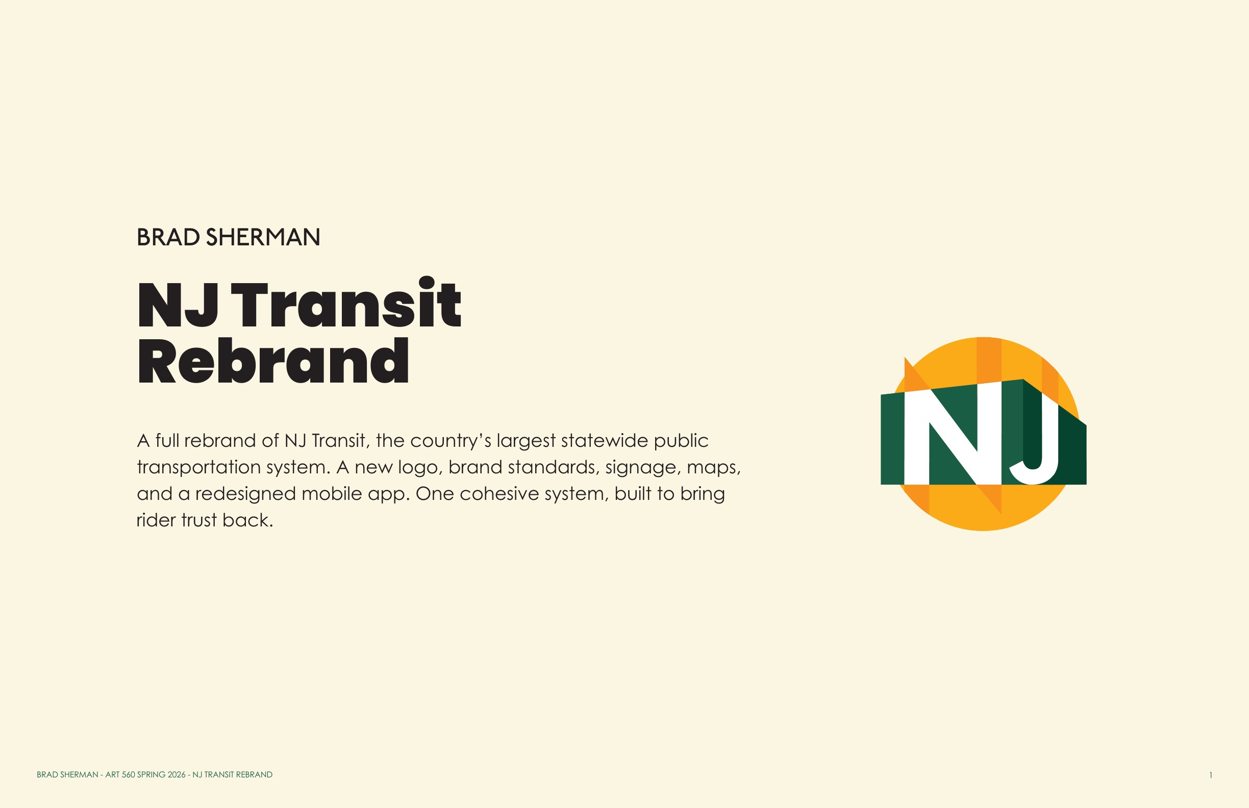 NJ Transit Rebrand — Title
