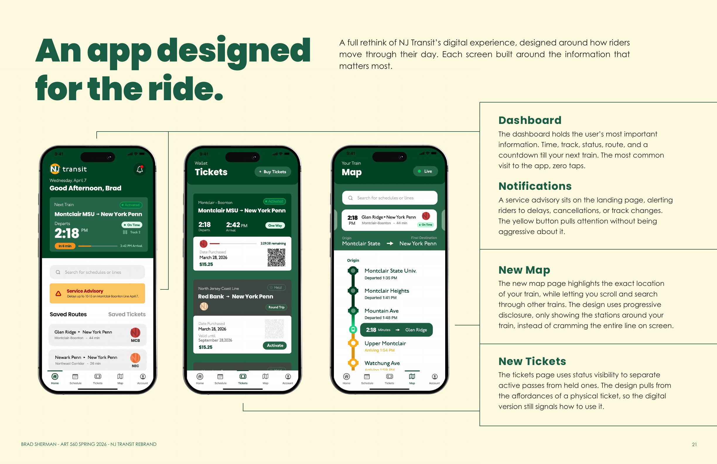 NJ Transit — Mobile app redesign