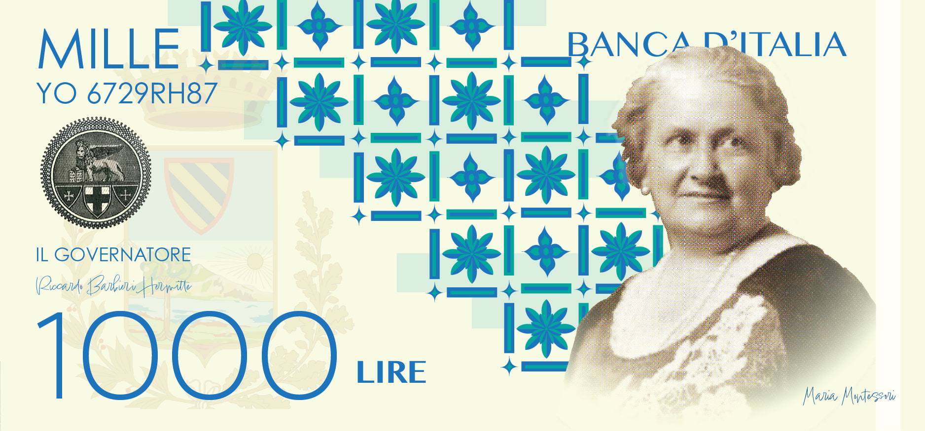 Italian Lira — 1000 Lire front