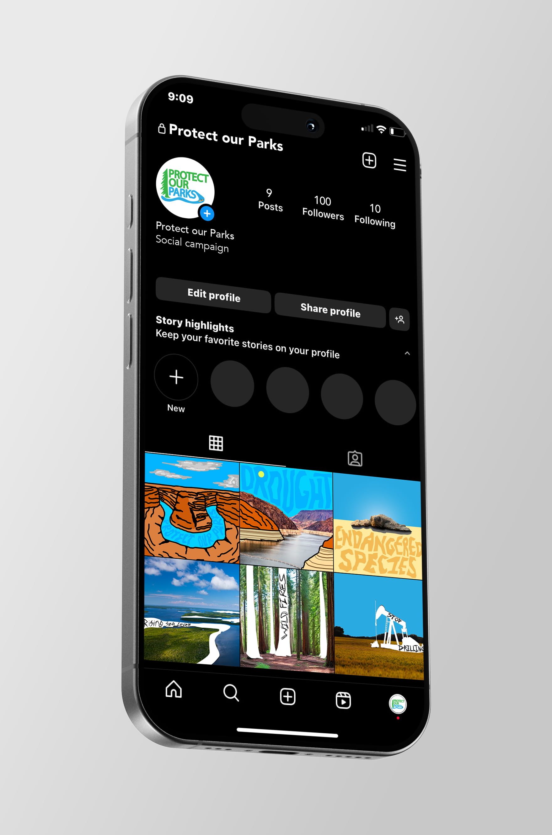 Protect Our Parks — Phone Mockup